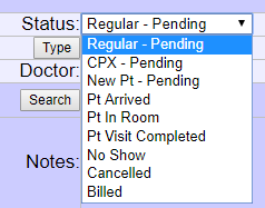 Patient status in OSCAR